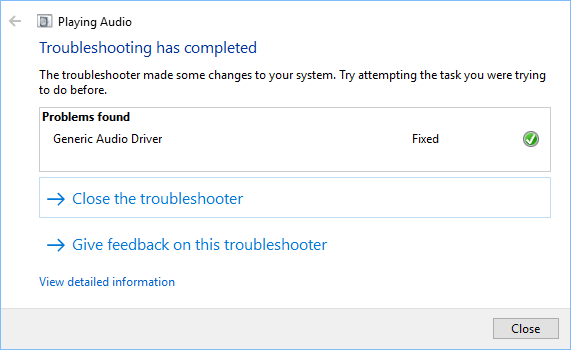 Headphones Not Working Problem Detected By Windows Troubleshooter