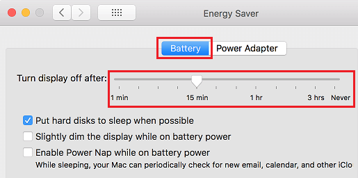 Turn Display Off After Slider on Mac