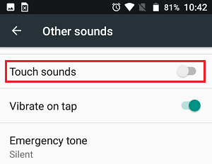 Turn Off Touch Sounds on Android Phone