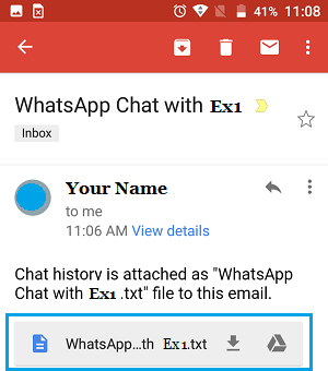 How to Email WhatsApp Chats on iPhone and Android - 18