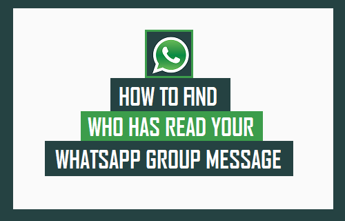 how to check who all read message in whatsapp group