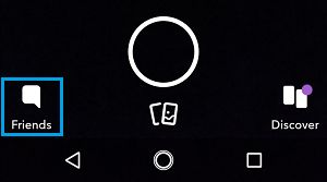 Chats Icon in Snapchat