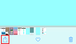 Share Icon on iPhone Photos App