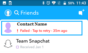 Friends Screen in Snapchat