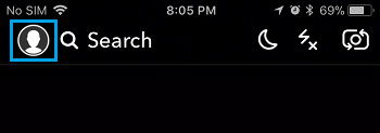 Profile Icon in Snapchat