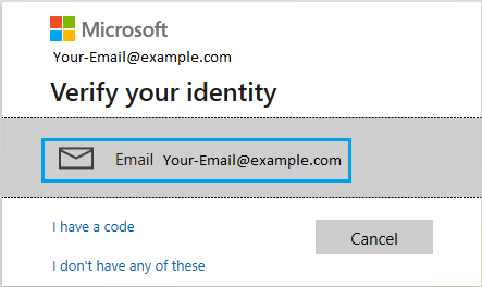 Verify Identity Using Email Address