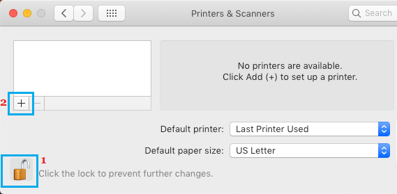 Add Printer to Mac Option