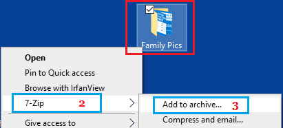 Add File/Folder to Archive Using 7-ZIP
