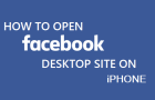 Access Facebook Desktop Version on iPhone