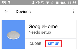Set Up Google Home Device
