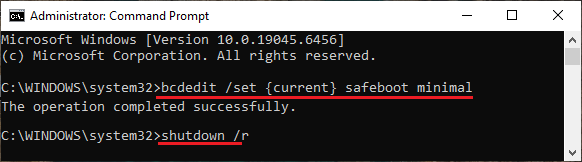 Start Computer in Safe Mode Using Run Command