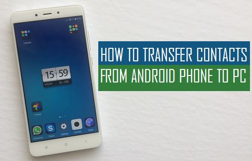 how to download contacts from android to pc