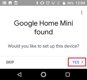 Would you Like to Setup your Google Home Mini