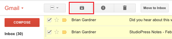 Archive Emails in Gmail