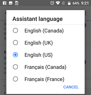 Change Google Home Accent
