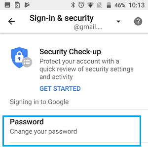 changing gmail account on android phone