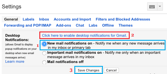 Enable Gmail Notifications on Windows Computer and Mac - 38