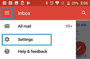 Open Gmail Settings