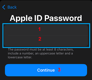 Create Apple ID Password