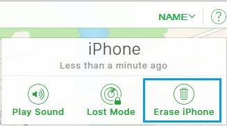 Borrar opción de iPhone en iCloud