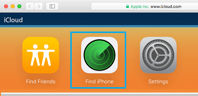 Find My Iphone Option Icloud