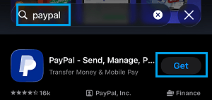 Get PayPal App from App Store