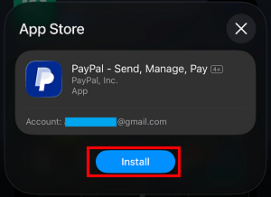 Install PayPal App on iPhone