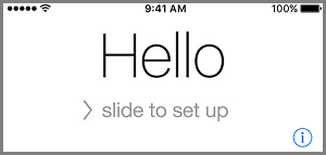 Hello Screen On iPhone