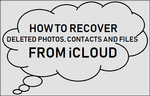 Recover Deleted Photos, Contacts and Files From iCloud