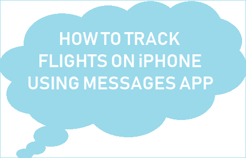 Track Flights On iPhone using Messages App