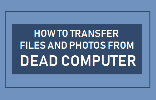 Transfer Files and Photos From Dead Computer