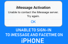 Unable to Sign-in to iMessage and FaceTime On iPhone