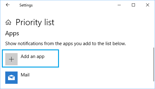 Add Apps to Focus Assist Priority List in Windows 10 Add Apps to Focus Assist Priority List in Windows 10