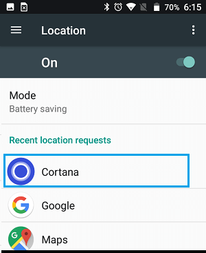 Apps Using Location Data On Android Phone