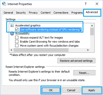 Use Software Rendering Instead of GPU Rendering