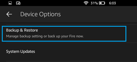 Backup and Restore Kindle Fire Tab