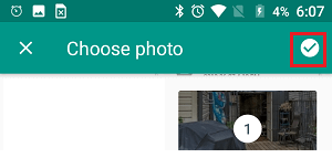 Select Photos to Send by Text Message on Android Phone