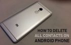 Delete All Contacts On Android Phone