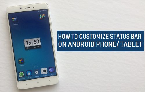 Customize Status Bar on Android Phone or Tablet