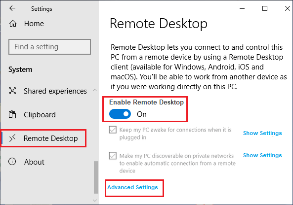 how to get windows remote desktop client to work with ios