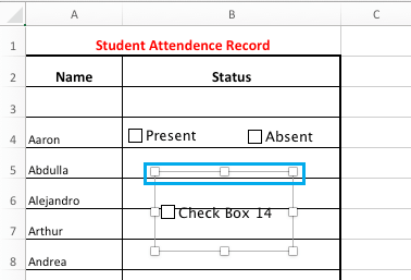 Drag Check Box