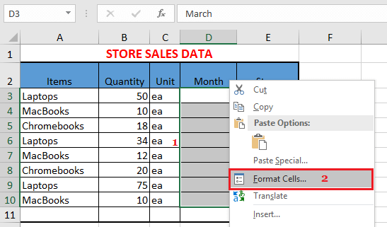 Format Hidden Cells in Excel