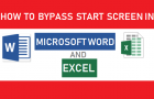 Bypass Start Screen in Microsoft Word and Excel