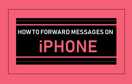 forward Messages On iPhone