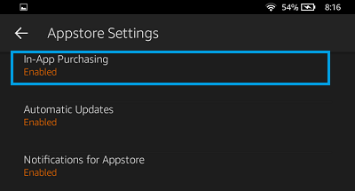 Enable or Disable In-App Purchases on Kindle Fire