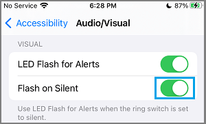 Enable LED Flash Alerts When iPhone Is Silent