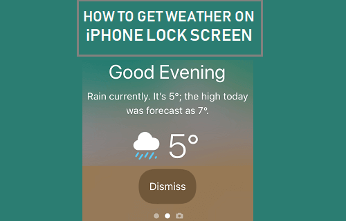 Get Weather On iPhone Lock Screen
