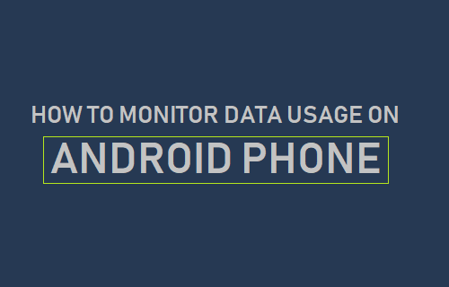 Monitor Data Usage on Android Phone