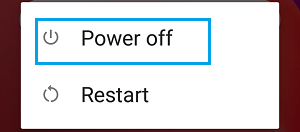 Power OFF and Restart Screen on Android Phone