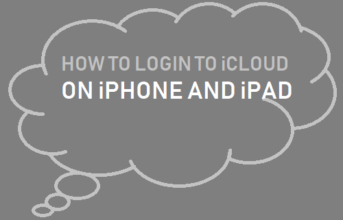 How to Login to iCloud on iPhone or iPad
